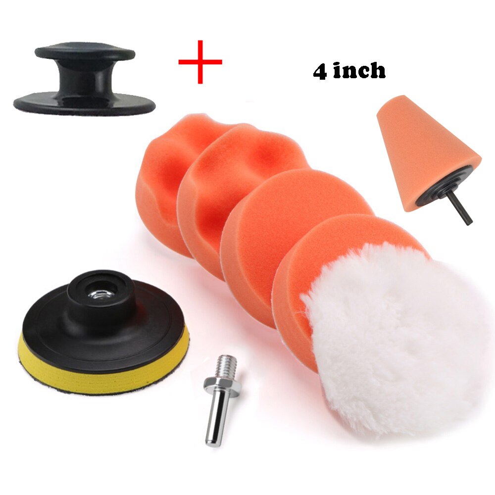 100mm Car Polisher Scratch Repair Auto Manual Polishing Clean Waxing Tool Paint correction kit car detailing Scrath Repair: Brown