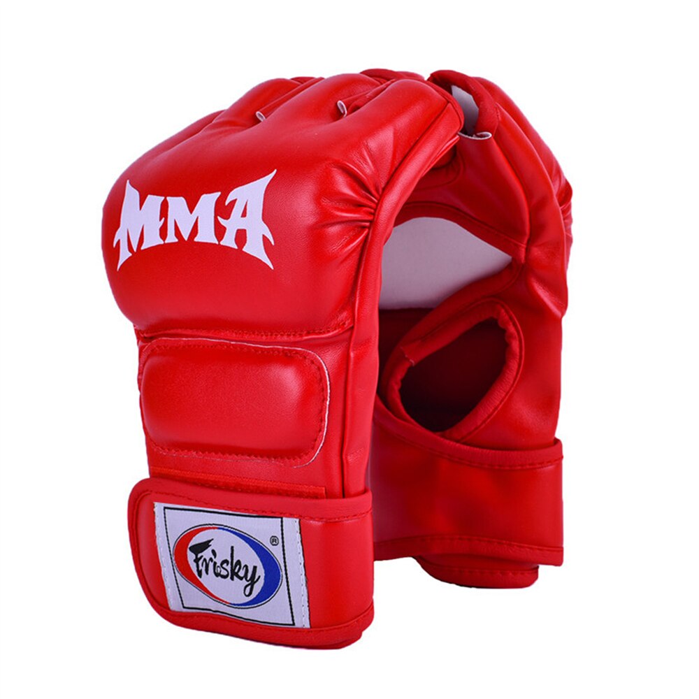 Guantes de boxeo para hombres y mujeres para adultos, guantes de boxeo de medio dedo, equipos de Sanda, guantes de entrenamiento deportivos para lucha de boxeo MMA D30