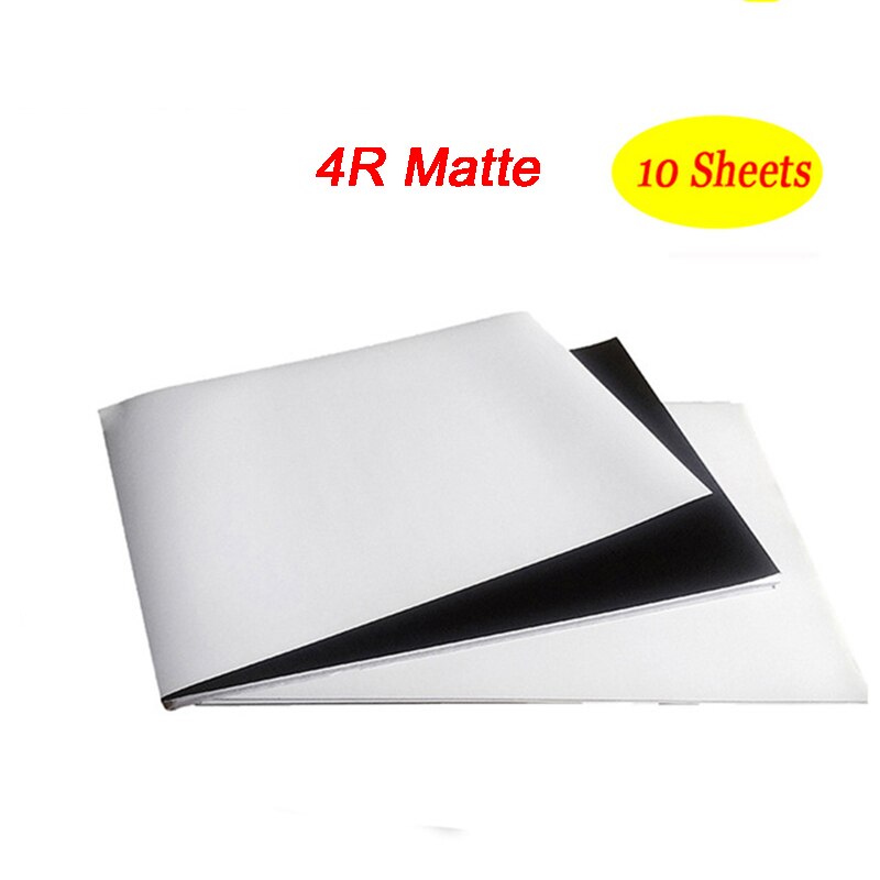 A4 Magnetische Fotografische Papier A4 4R Inkjet Printen Fotopapier Glossy Matte Stickers Diy Koelkast Magneet: Matte 4R 10 sheets