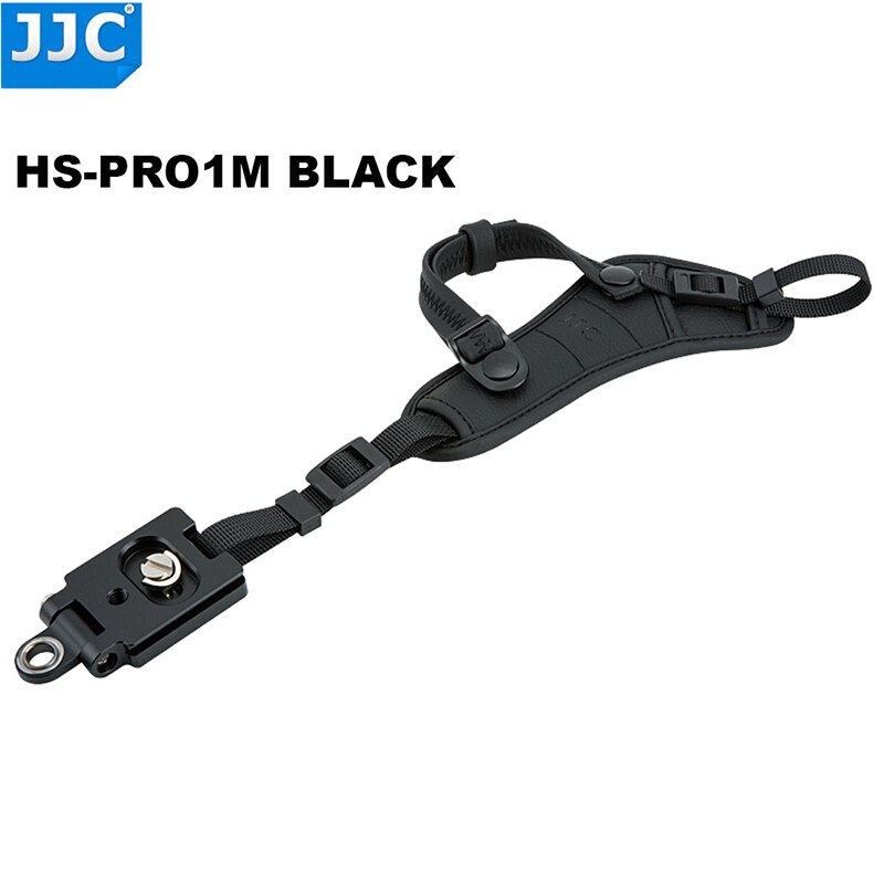 Jjc Quick Release Dslr Camera Strap Handgreep Polsband Voor Sony Nikon Canon Panasonic Olympus Camera Sling Riem Accessoires: HS-PRO1M BLACK