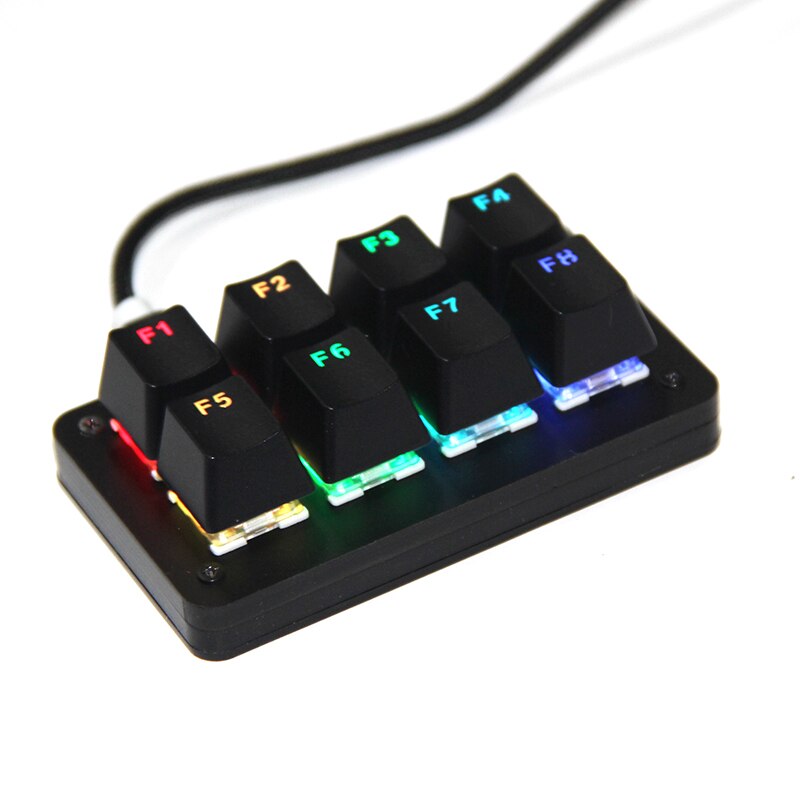 8-key One-Handed Keyboard Custom Macro Programming Small Keyboard Shortcut PS Drawing Keyboard Wired Gaming Mechanical Keyboard