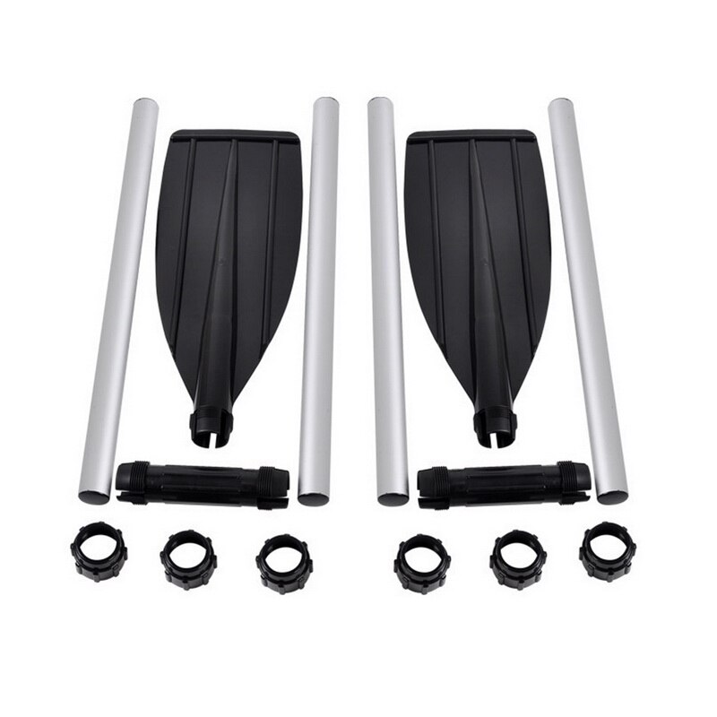2 uds. Bote desmontable de aluminio reforzado remos remo largo PVC bote inflable canoa tipo Kayak para pesca Paddle Pad