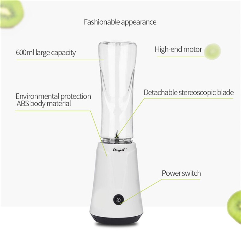 600ML Home Use Fruit Juice Machine Electric Fruit Juicer Vegetable Blender Juice Extractor Safety Electric Juicer Citrus Squeeze
