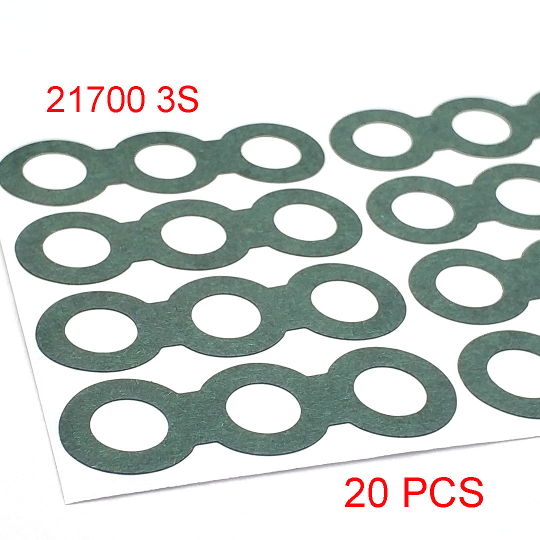 18650 21700 32650 Li-Ionen-Akku-Isolierdichtung, Gerstenpapier, Akku, Zelle, isolierender Kleber, Patch, Elektrode, isolierte Pads: WEISS