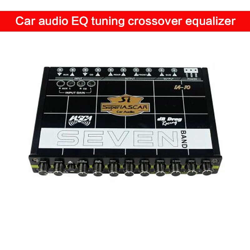 Auto Audio Eq Tuning Crossover Car Audio 7-Band Equalizer Eindversterker Auto Verbeterd Auto Equalizer Liefhebber Auto Audio tuner