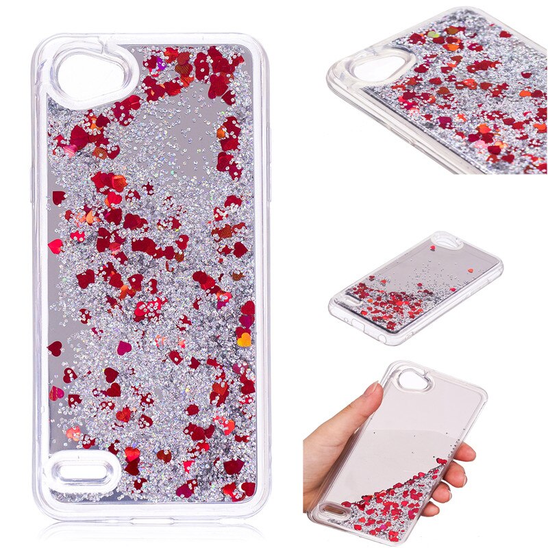 Dynamische Vloeibare Drijfzand Glitter Telefoon Case Voor LG Q6 Spiegel Case Back Cover Voor LG Q6A Q6 Alpha M700 Q6 Plus X600 Case 5.5"