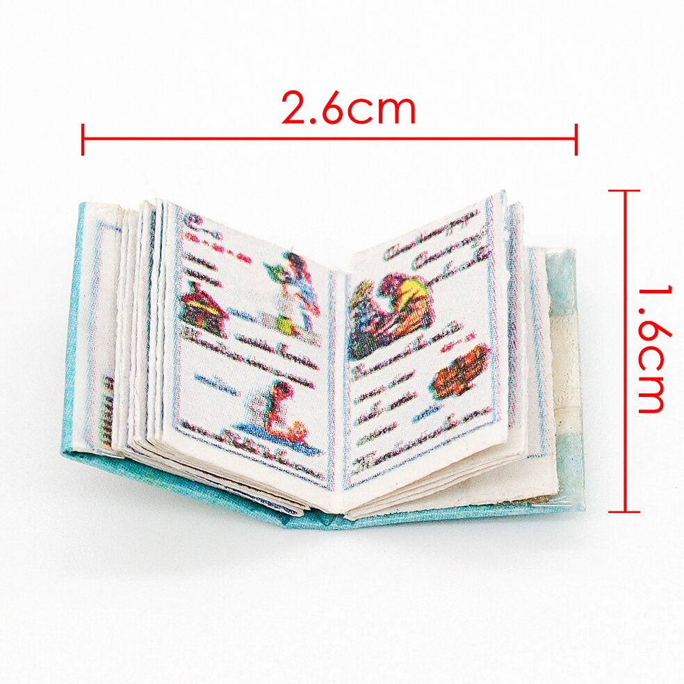 Odoria 1:12 Miniature Storybook Dolls' Accessories Book Dollhouse Decor For Study Room