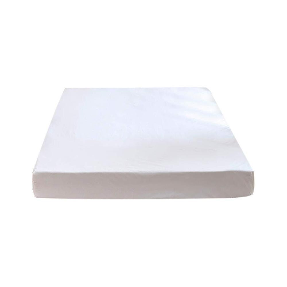 Sengemadrasbetræk ensfarvet sengetæppe vandtæt glat glat eller madrasbeskytter anti mider rejse hotel bære  #2f