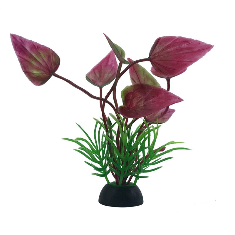 Ongeveer 10cm prachtige kunstmatige plastic aquariumplanten landschapsdecoratie aquarium waterplant gras ornament plastic decoratie: 23
