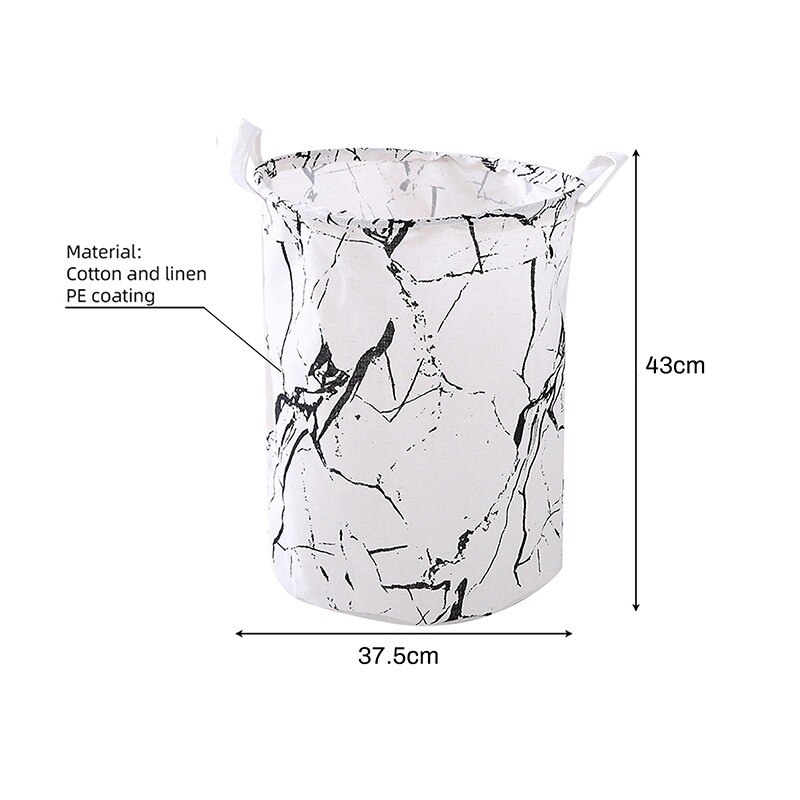 Organisator Canvas Wasmand Waterdichte Grote Capaciteit Wasmand Vuile Kleren Opslag Mand Speelgoed Thuis Opslag Bin 45x35: 14
