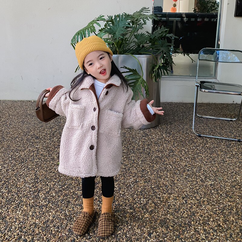 Giacche del fumetto dei bambini del cappotto del pile di modo delle ragazze di nuovo arrivo di autunno 2021