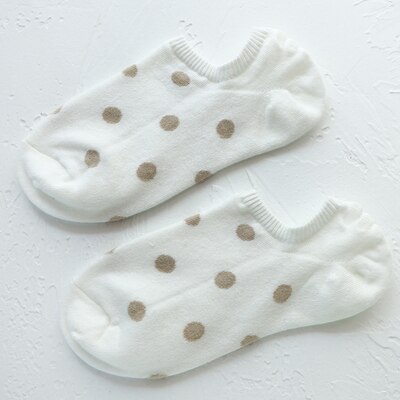 5 pairs/Lot Women's Short Socks Pack Cute Heart Lovely Kawaii Dot Sweet Cotton Socks Women Ankle Socks Casual Sox: 17