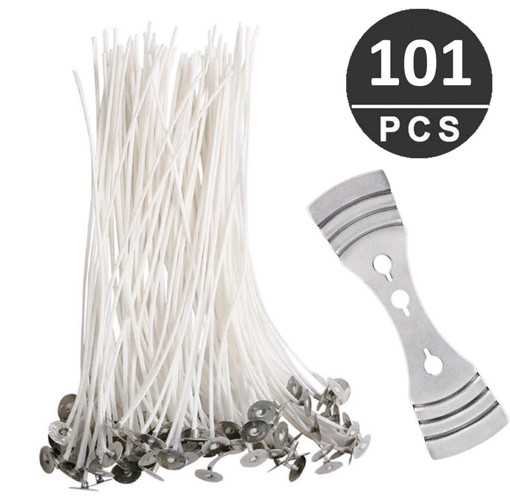Mechas para velas de algodón, mechas para velas sin humo, lámparas de aceite, suministros de velas, accesorios, 100 Uds.: Default Title