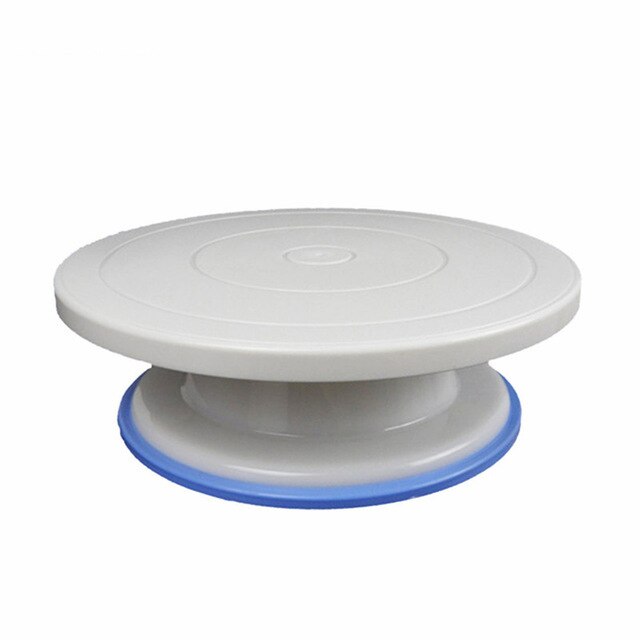 10 Inch Plastic Taart Draaitafel Diy Gebak Bakken Hulpmiddel Cake Stand Cake Turntable Roterende Cake Decorating Bakken Tool: Anti-skid turntable