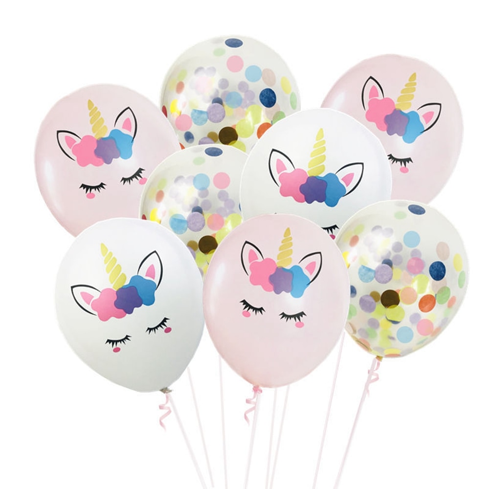 Lot Van 10/20 Eenhoorn Ballonnen Voor Verjaardag Decoratie, Cartoon Thema Ballonnen Voor Kinderen, Baby Shower