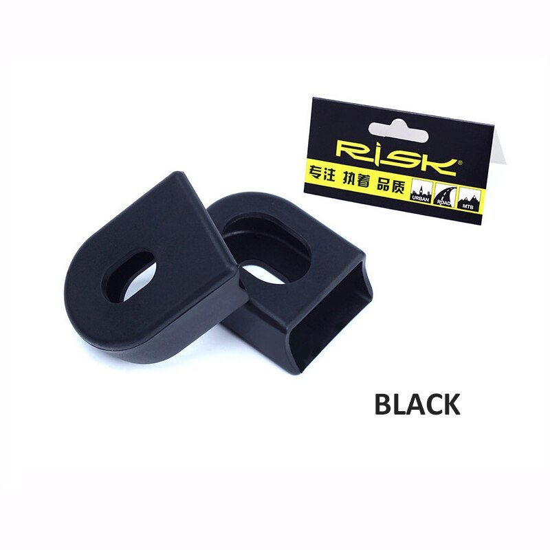 Protector de silicona para manivela de bicicleta, de caucho, para brazo de bielas, para SLX XT XTR, accesorio antipolvo: Black