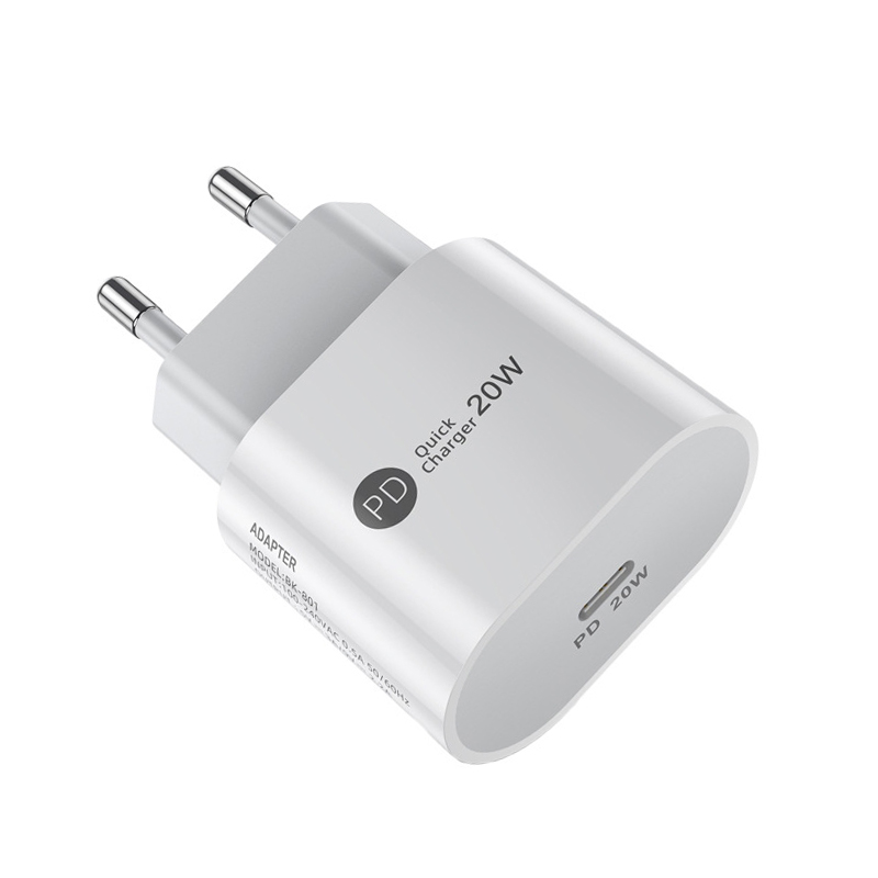 Wtyczka EU/US 20W PD ładowarka USB C szybkie ładowanie szybka ładowarka typu C ładowarka do iphone 12 pro Samsung xiaomi Huawei ładowarka USB C