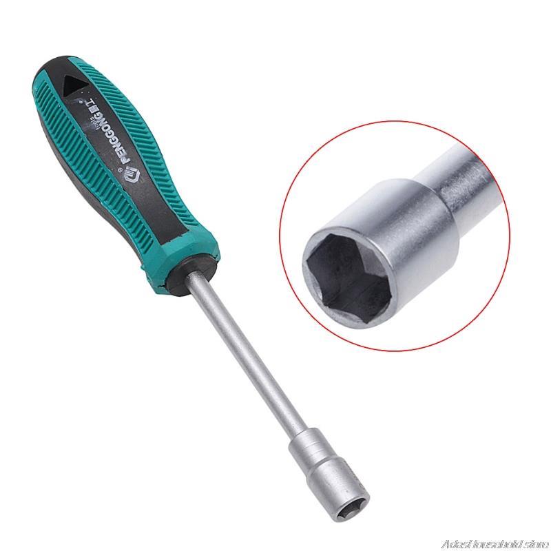 4/5/6/7/8/9/10/11/12/13/14 mm Metal Socket Driver Wrench Screwdriver Hex Nut Key Nutdriver Hand Tool no12 21: 9mm