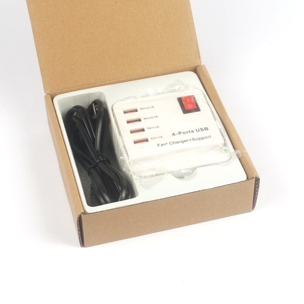 4-Port Devices USB Fast Charging Dock Station 2.1A Smart Charger Stand usb chanrger