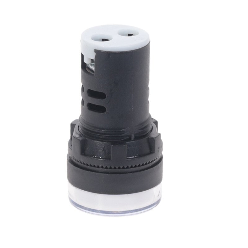 10Pcs White Button 22mm Panel Mount LED Power Indicator Pilot Signal Light Lamp AD16-22 12V 24V 110V 220V