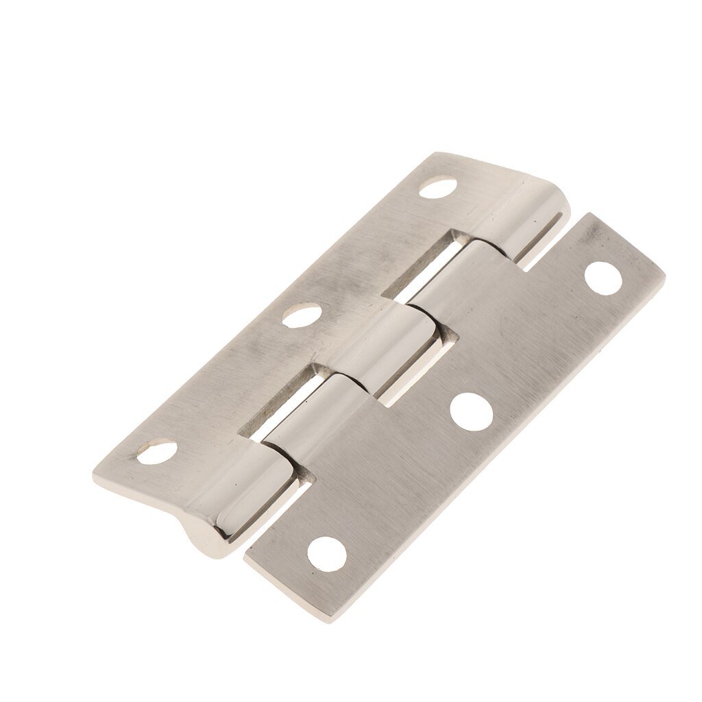 75mm x 40 mm Stainless Steel Door Hinges Straight Square Corner Hinges - 3mm Thickness