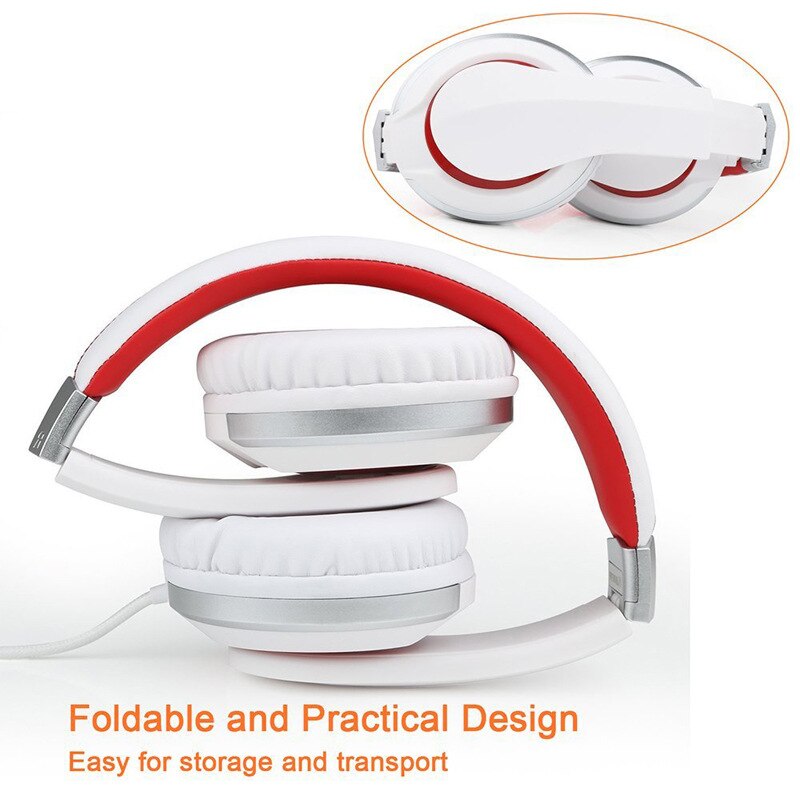 Foovdo hd sound bekabelde hoofdtelefoon 3.5mm kabelheadsets bas hifi geluid muziek stereo oortelefoon oproepheadset pc game muziek