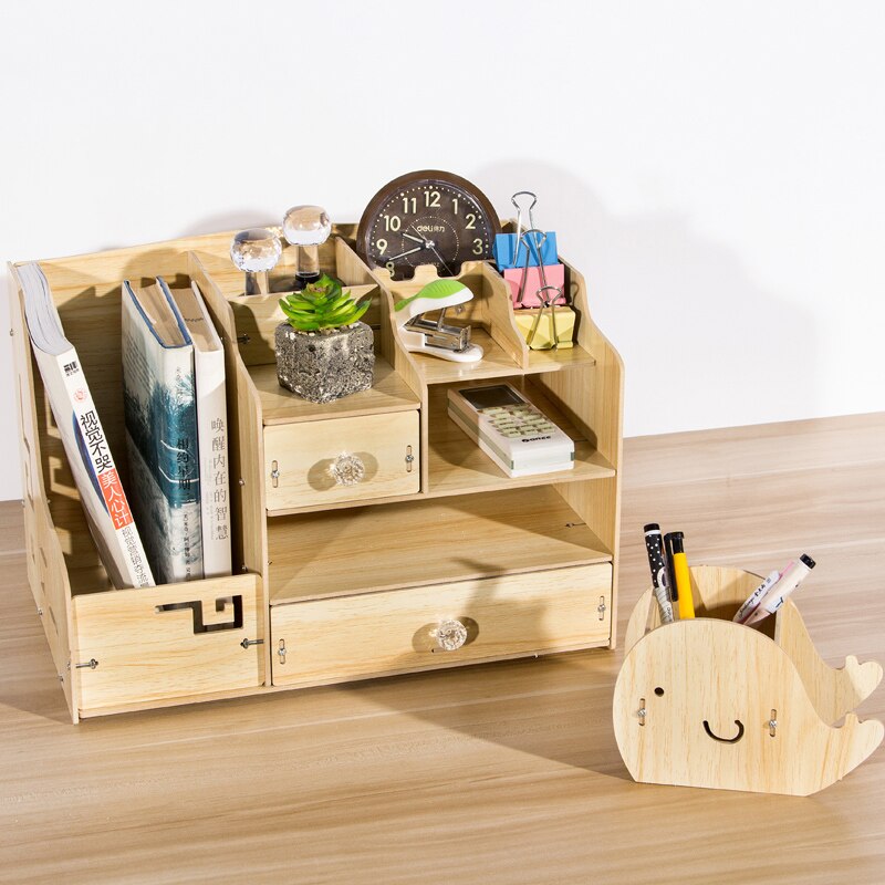 DIY Desk Set Office School Filing Cabinets Multifunctional Desk Organizer File Holder Set Desk Accessories Organizer File Tray