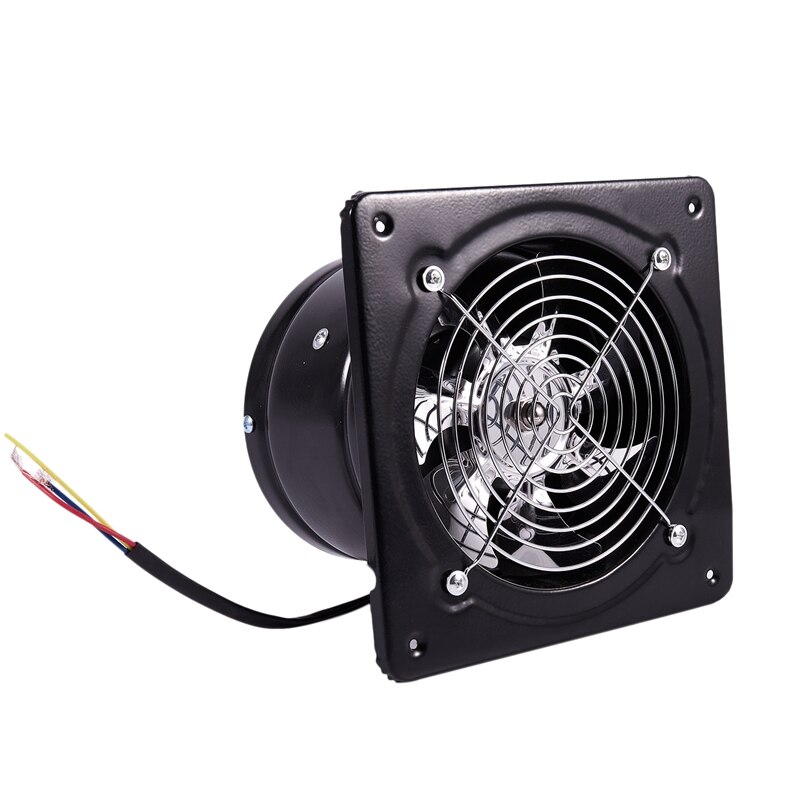 220V Exhaust Fan 6 Inch Ventilation Exhaust Fan Hanging Wall Mounted Low Noise Home Bathroom Kitchen Smoke Exhaust Fan Air Vent: Default Title