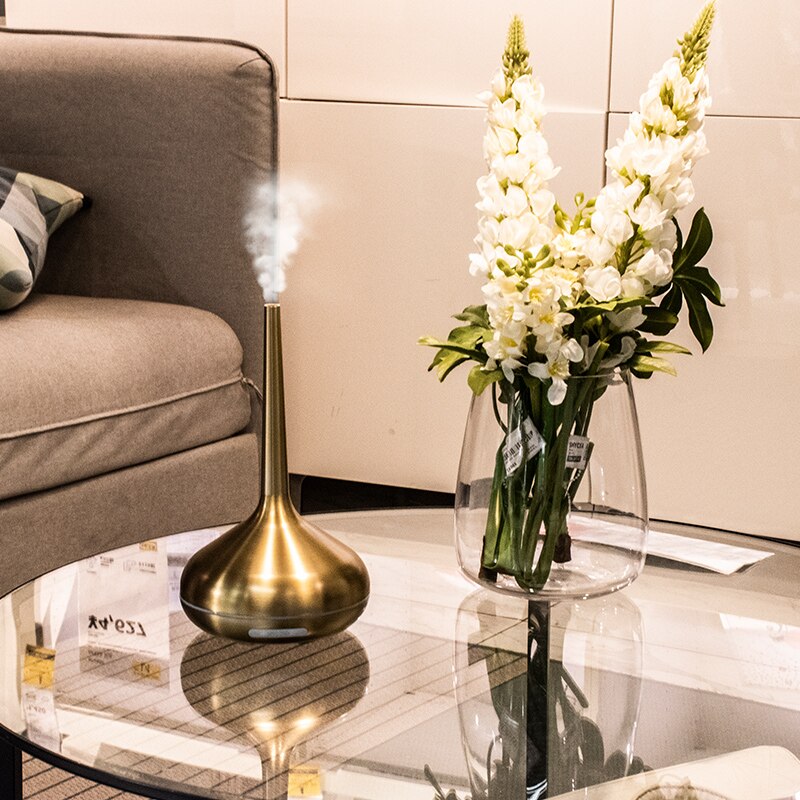 Zilver Goud Kleur Ultrasone Luchtbevochtiger Voor Thuis Aromatherapie Diffuser Cool Verdamper Vaporizer Kamer Geur Luchtverfrisser