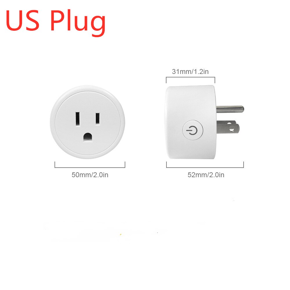 Mini Smart Socket WiFi Draadloze Socket US UK EU ZA Plug Smart Home Voice Afstandsbediening Timer Werk met Alexa google Home IFTTT