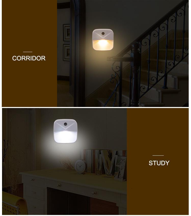 Soveværelse indretning natlys dekorativ lampe lyssensor kontrol eu us stik natlampe børn børn stue soveværelse belysning