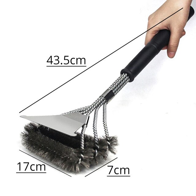 Grill Brush Scraper Best BBQ Cleaner Tools for All Grill Types Barbecue Kits Cooking Accessories Bristles Cleaning Brushes: F