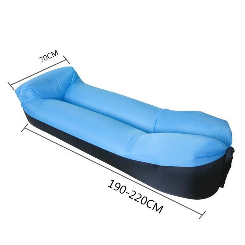 Trend udendørs produkter hurtig infaltabel luft sovesofa god sovepose oppustelig airbag doven taske strand sofa 240*70cm