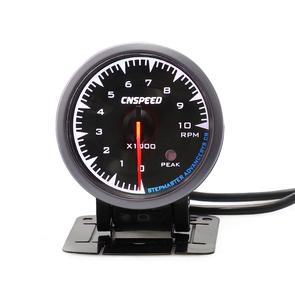 2.5 "60Mm Turbo Boost Gauge Olie Temp Druk Volt Toerenteller Water Temp Air Fuel Ratio Exhaust Gas Temp met 7 Kleuren: Tachometer