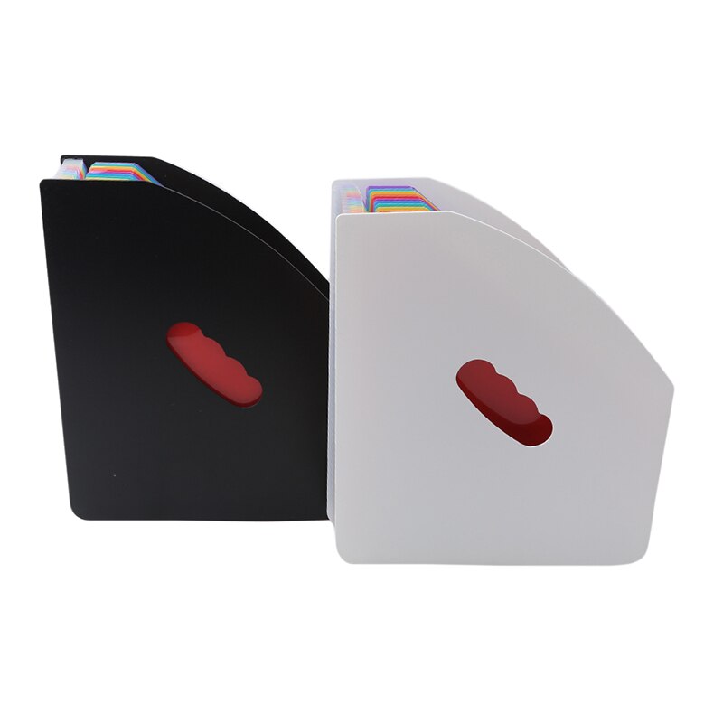 A4 Map Home School Office Data Management Opbergmap Plastic Stand 13-Layer Regenboog Binnenpagina Opslag Map