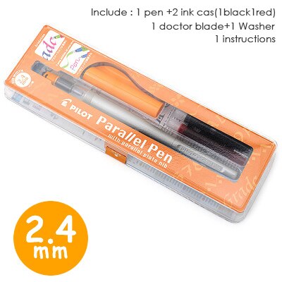 Japan pilot kunst skrifttype parallel fyldepen kunst skabelse maleri font scrapbog diy studerende skoleartikler: 2.4mm