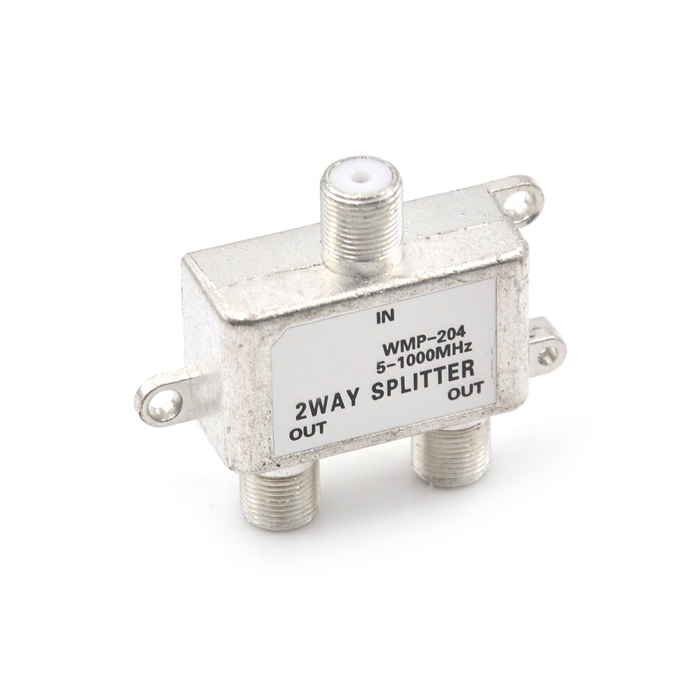 2 Way Splitter Signal Coaxial F Connector Cable TV Switch