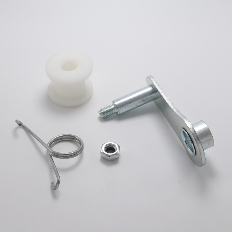 Tensor de cadena de polea duradera, deslizador de rodillo, Clip de guía, Kit de soporte de resorte para patinete, Dirt Pit Mini, Moto, ATV