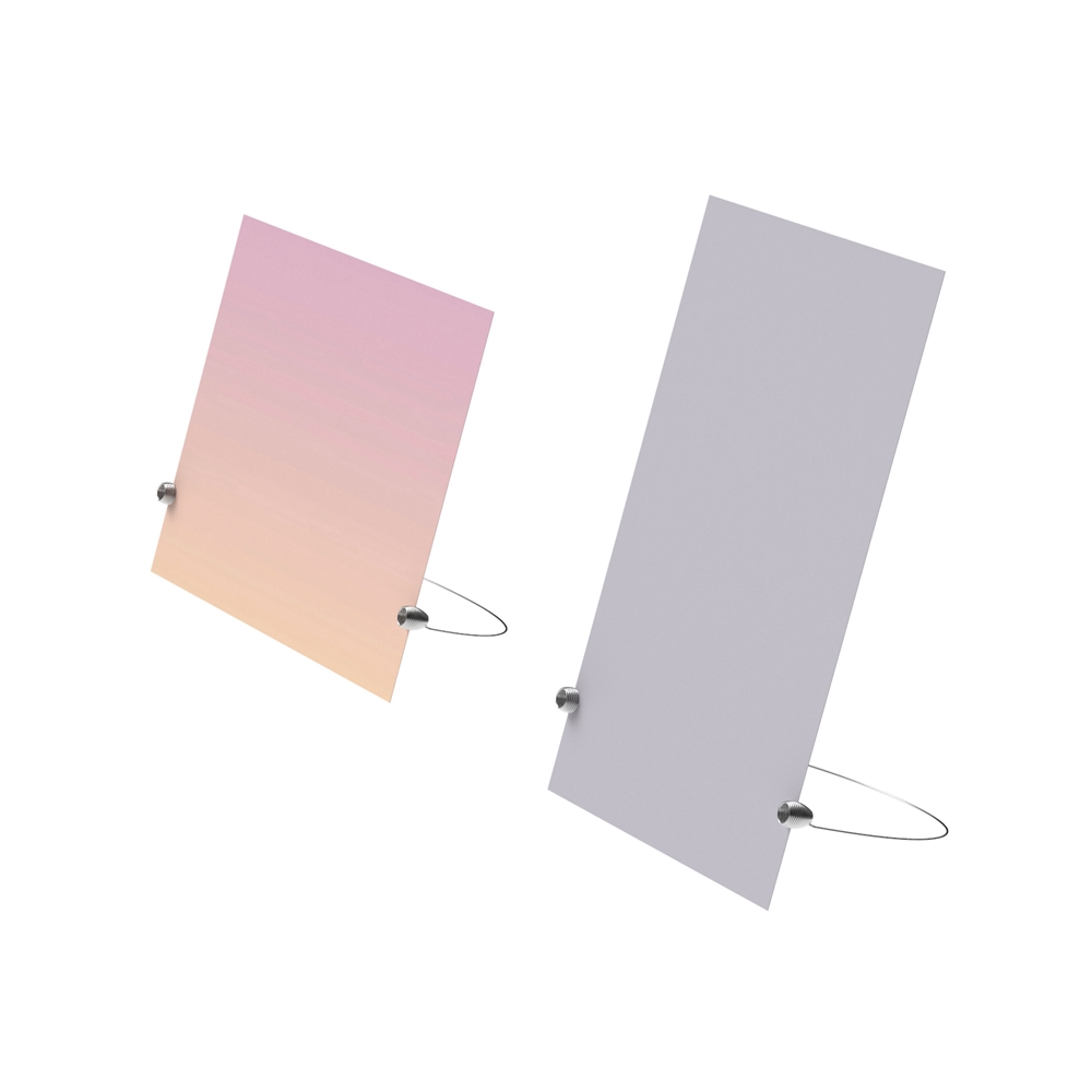 Lente frameloze kaartlijst in scandinavische minimalistische labelhouder bureaubordclip bruiloft naamkaarthouder foto memo notitie pin