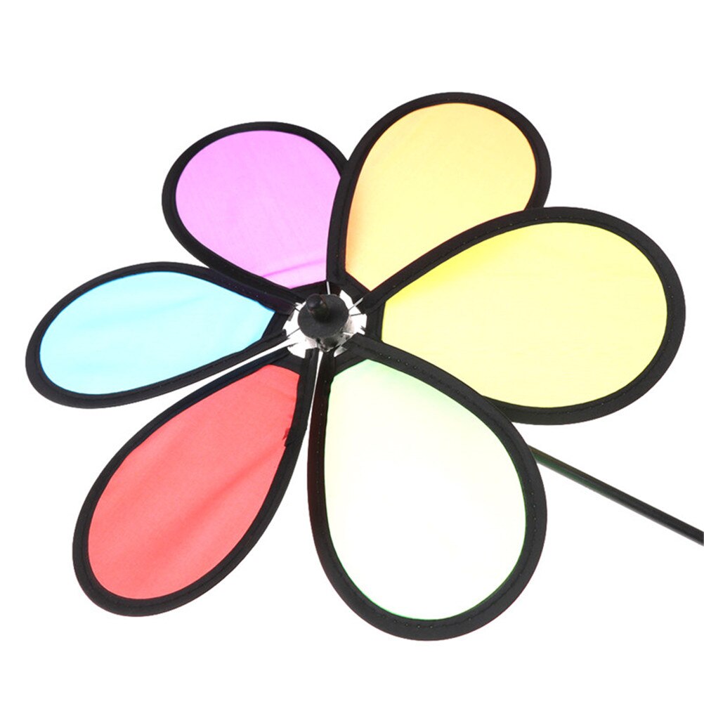 Kleurrijke Regenboog Dazy Bloem Spinner Wind Windmolen Tuin Yard Outdoor Decor Klassieke Speelgoed Kleur Willekeurig 1Pc !
