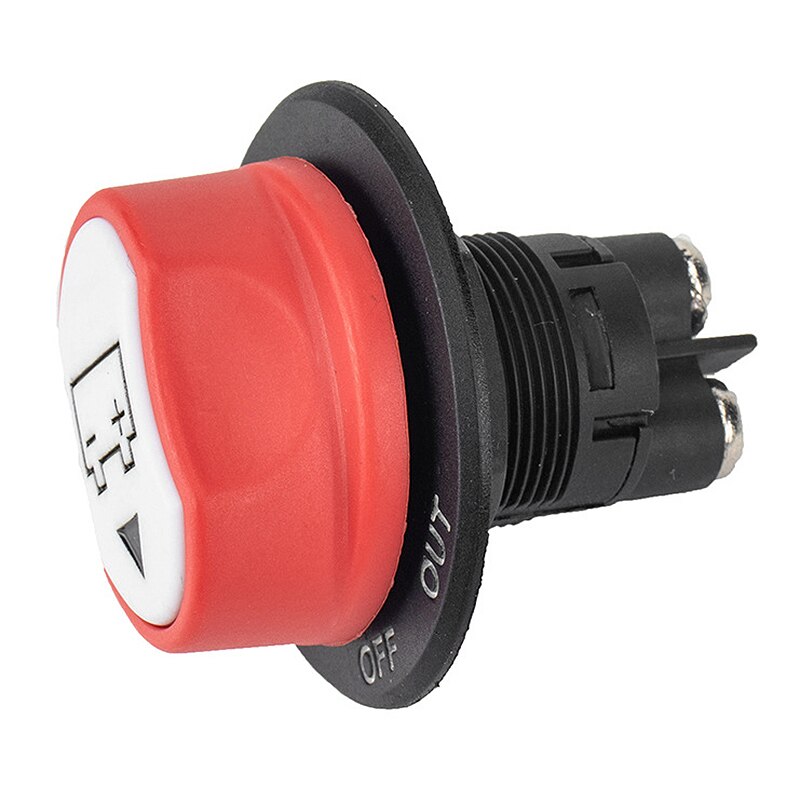 32V Car Battery Isolator Switches MAX 50V DC 50A Cont. 75A INT. Car Mini Battery Selector Switch (NO-Off-Out / 50A)