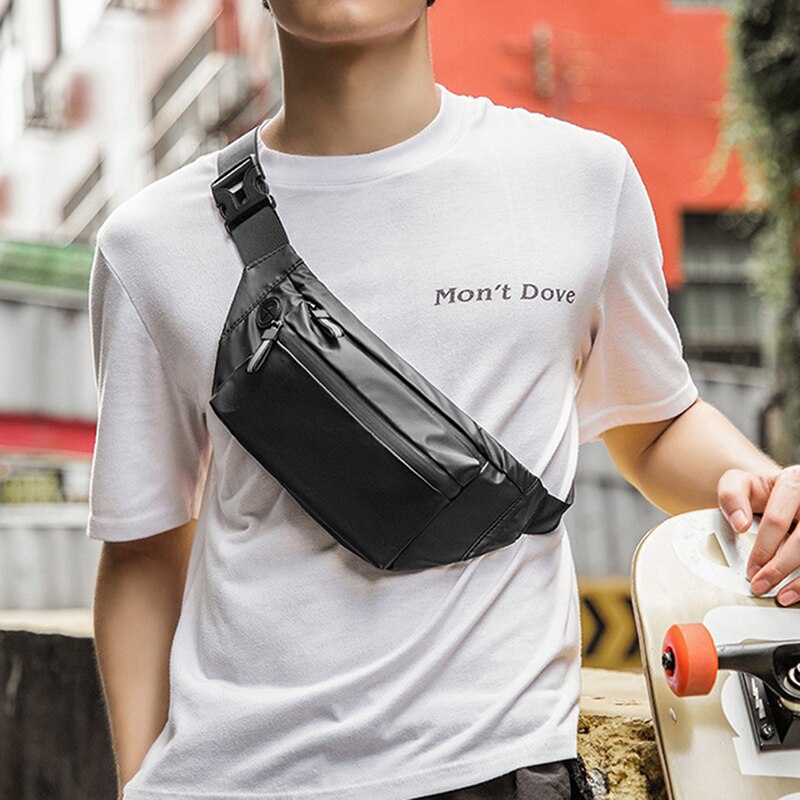 Waterproof Man Waist Bag Chest Pack Outdoor Fitness Crossbody Bag Casual Travel Male Bum Belt Bag Bolsos 2022