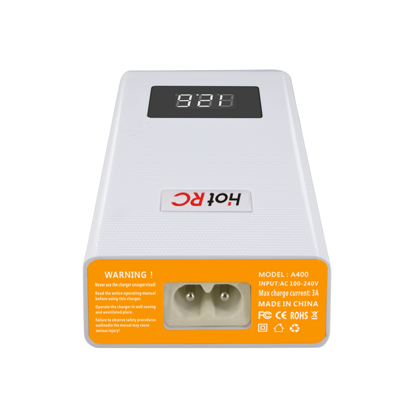 Hotrc A400 Digitale 3S 4S 3000mAh RC Lipo Batterij Balanslader met LED Scherm voor 4s 3s Lipo Batterij Lading
