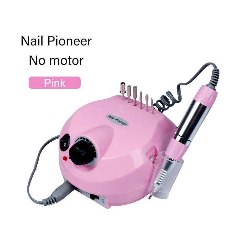 30W 35000 Rpm Professionele Elektrische Nagel Polijstmachine Mill Cutter Sets Voor Manicure Nail Art Equipment Tool: 30W Pink