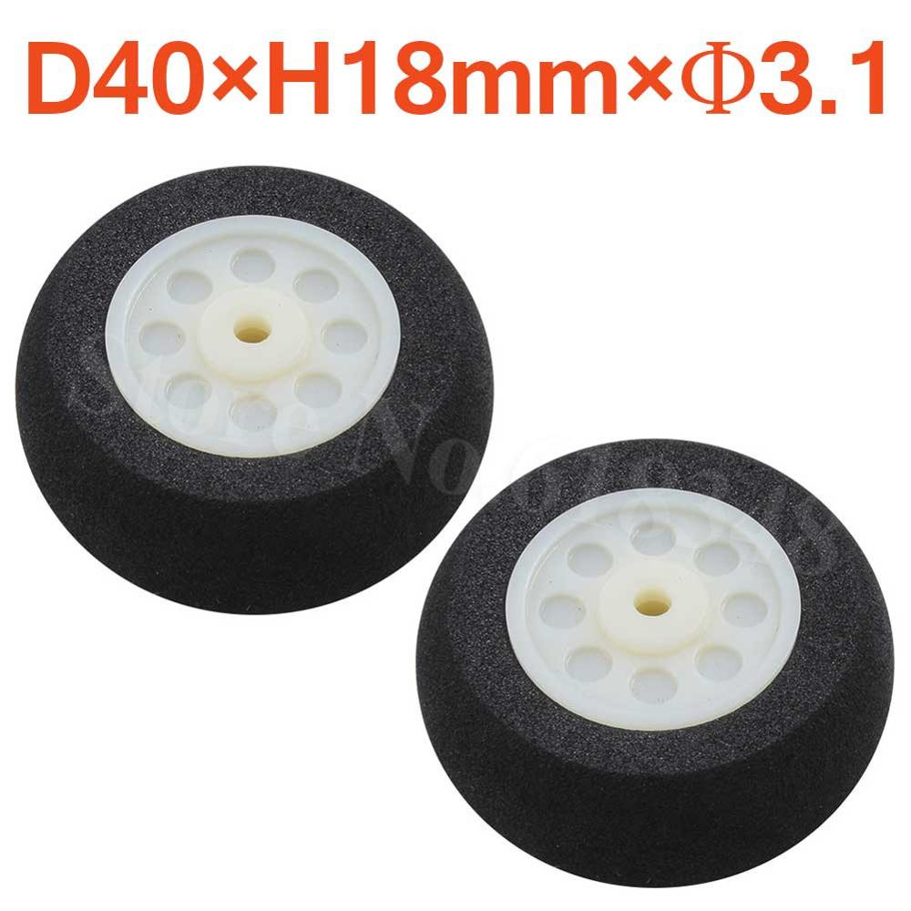 Lichte schuimstaartwielen spons 25mm 30mm 35mm 40mm 45mm 50mm 55mm 60mm voor rc afstandsbediening vliegtuig vervangende onderdelen
