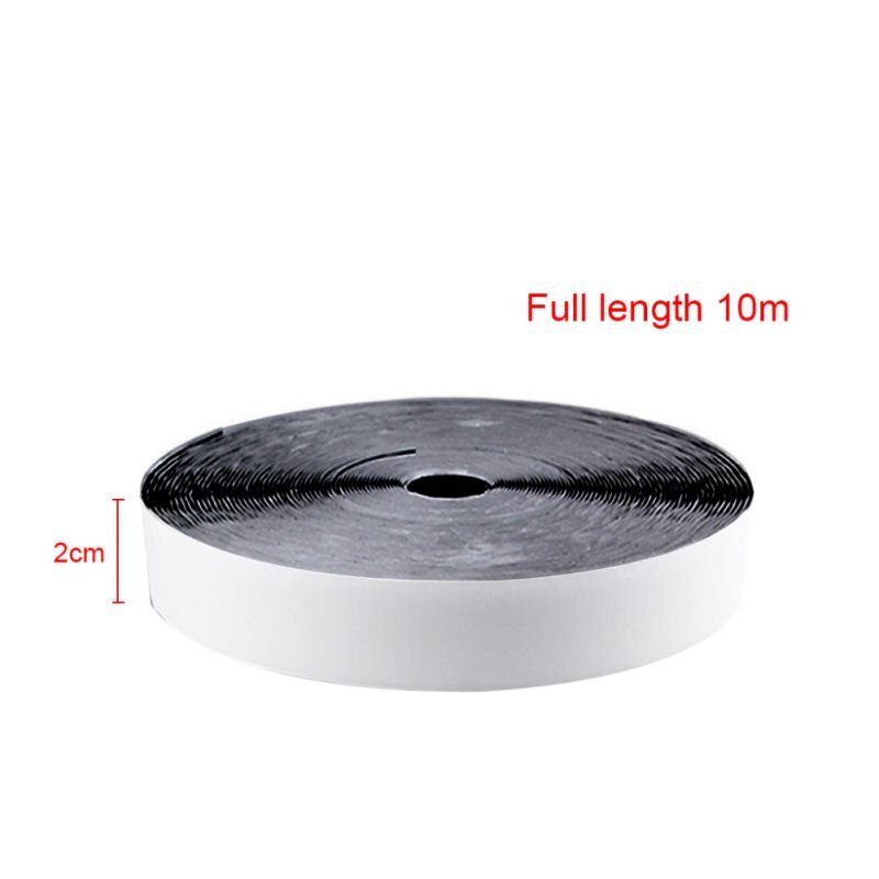 32.8FT/10M Self Adhesive Nylon Clasp Tape Sticky Back Strip Fastener Mounting Tape Black Hook Double-sided glue magic sticker
