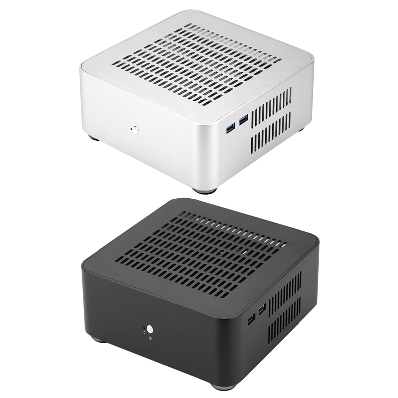L80s computerbehuizingen aluminium behuizing desktop mainframe met usb 3.0 poort hol voor game behuizing diy mini pc itx behuizing