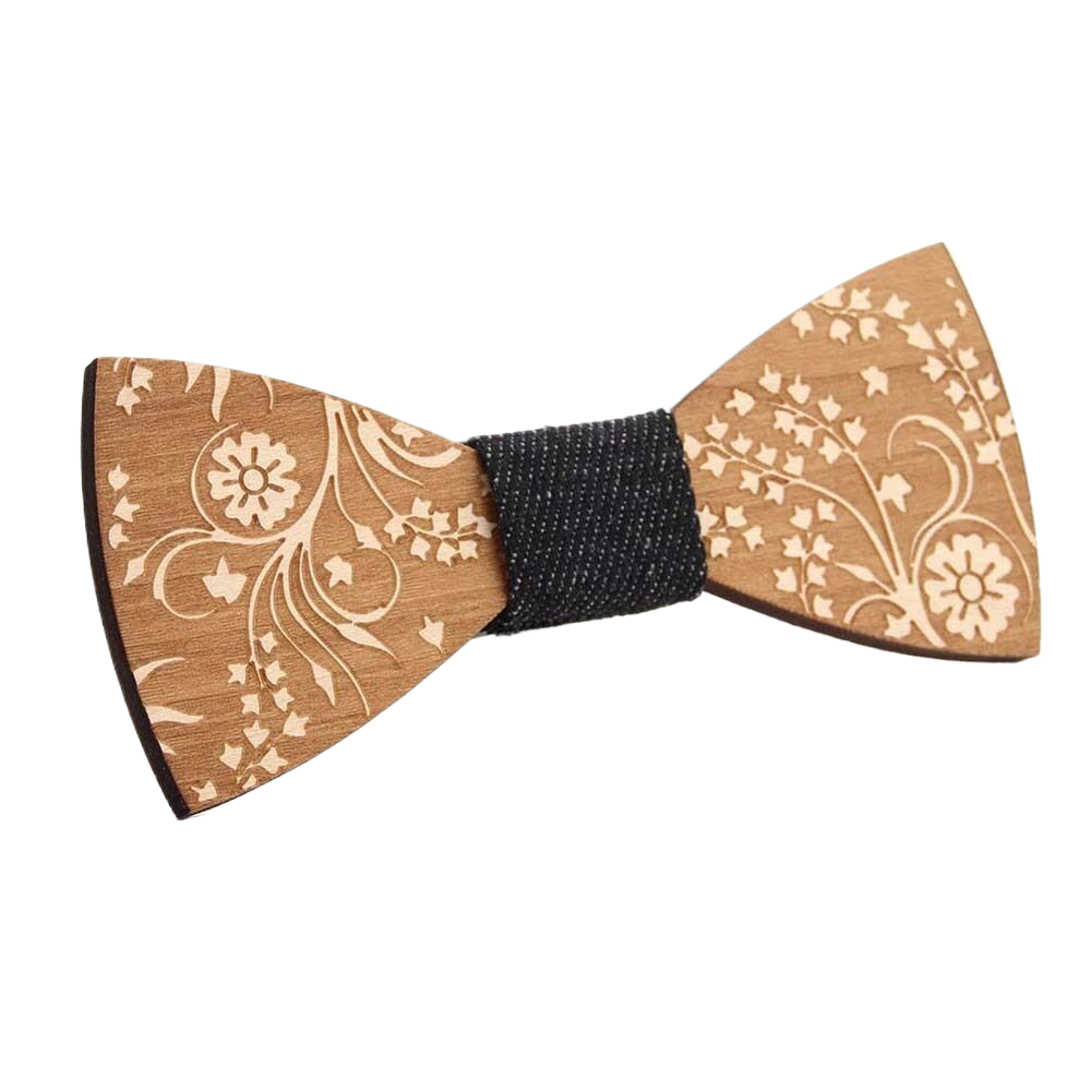 Pajarita de madera Vintage para hombre, corbatas de madera Retro talladas con agujeros, correa ajustable, pajarita de madera, Corbatas