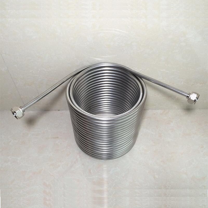 21m Length Cooling Coil, Double Layer ,Food Grade 304 Stainless Steel, Jockey Box Coil With 5/8" Connector