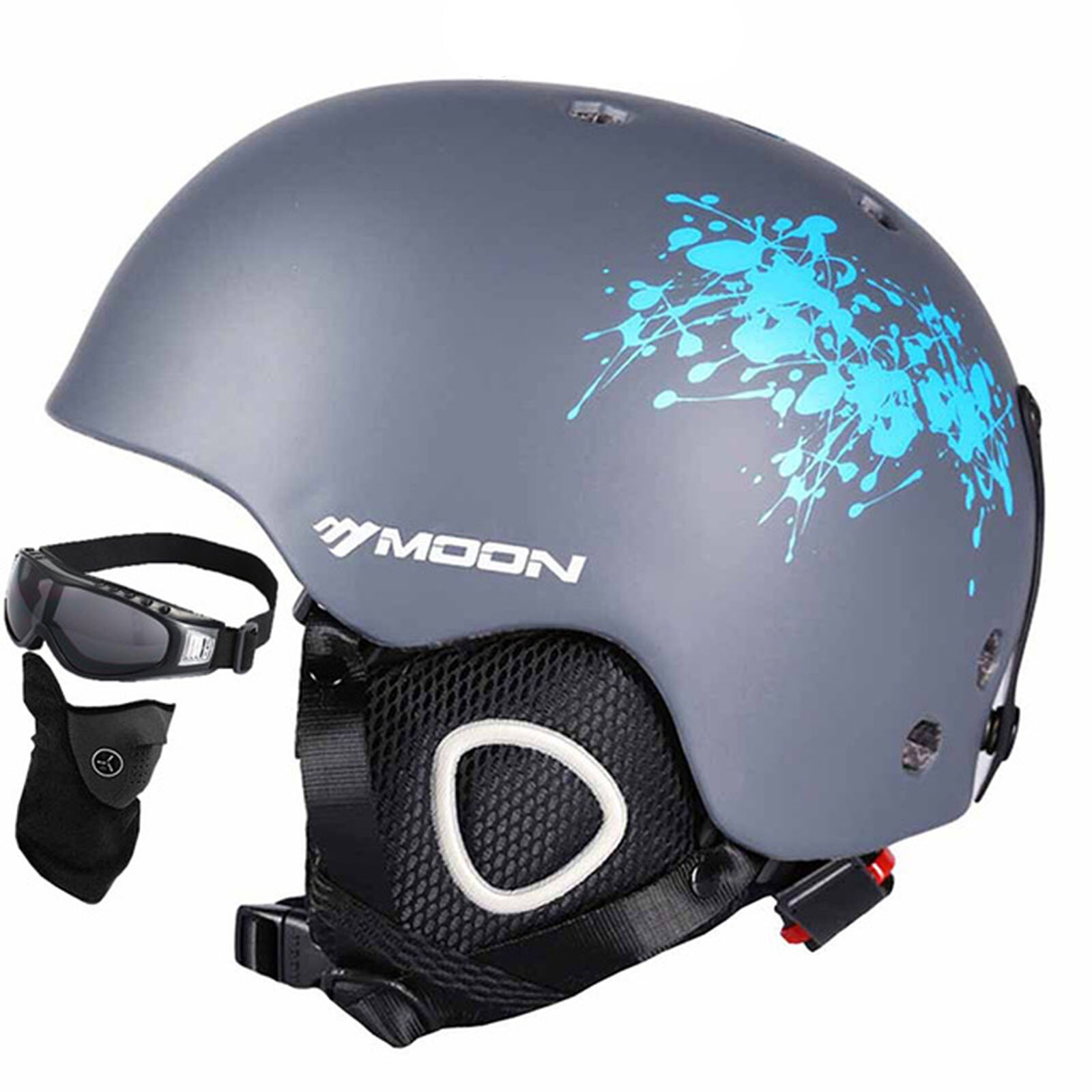 Skiën Helm Herfst Winter Volwassen Snowboard Skateboard Skiën Apparatuur Sneeuw Sport Safty Ski Helmen: Gray  / S